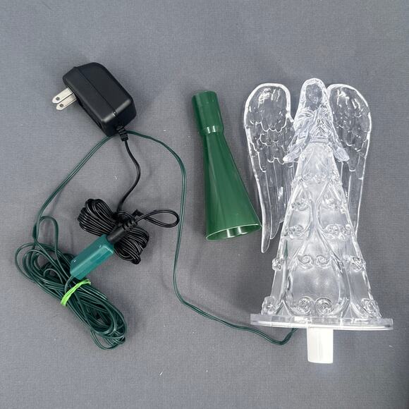 Sylvania Crystal Angel Color Changing LED Tree Top Light 8" Christmas Angelcore - Picture 4 of 17